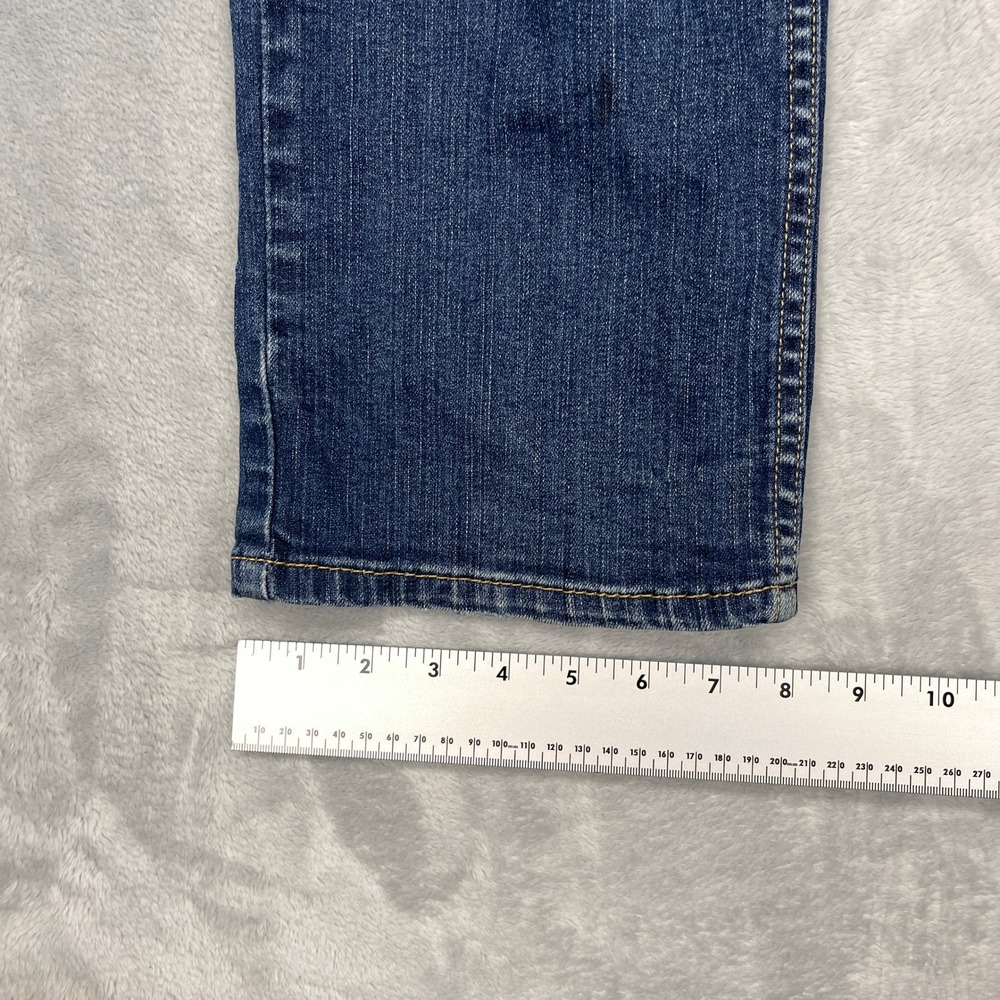 Levi's 514 Jeans Mens 34x30 Blue Denim Faded Double Stitch‎ Red Tab Straight Leg - Picture 10 of 10